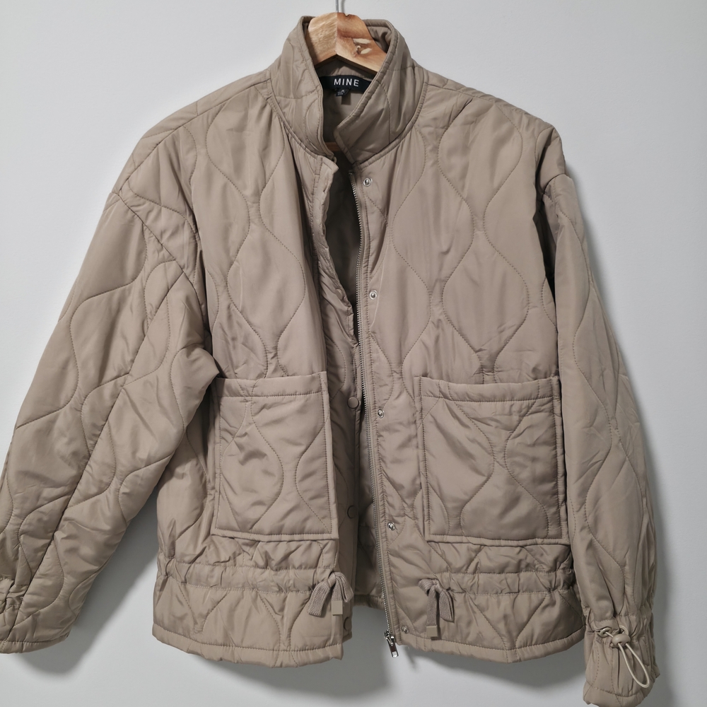 Men's Tan Quilted Jacket
